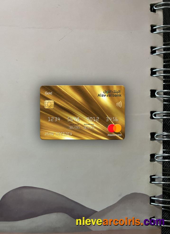 Saudi Arabia Alawwal Bank mastercard gold photolook